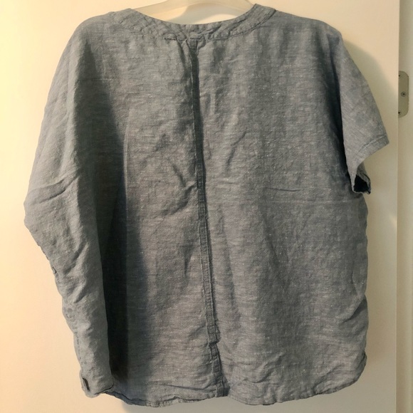 Eddie Bauer Linen Tie-Up Top - Picture 6 of 6